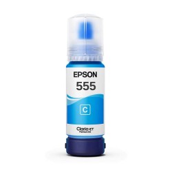 Botella De Tinta Epson 555 Cyan 70ml L8180 L8160 T555220
