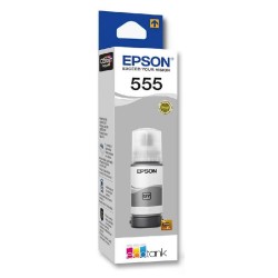 Botella De Tinta Epson 555 Gris 70ml L8180 L8160 T555520