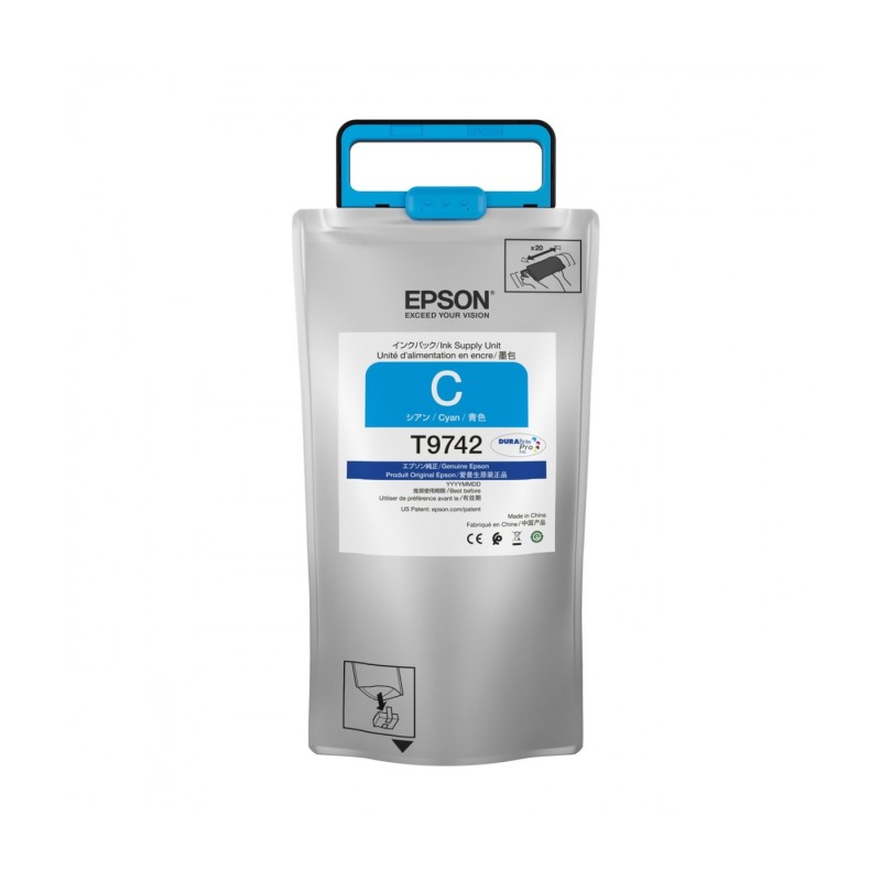 Bolsa De Tinta Epson T9742 Cyan 84.000 Paginas WF-C869R