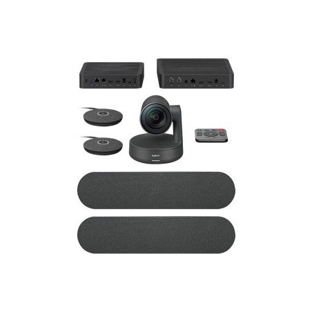 VideoConferencia Logitech Rally Plus 4K PTZ USB 2Hub 2Parlantes 2Microfonos
