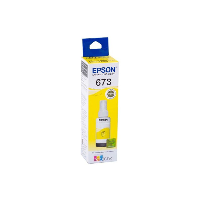 Botella De Tinta Epson 673 Amarillo T673420 70ml L800 L805