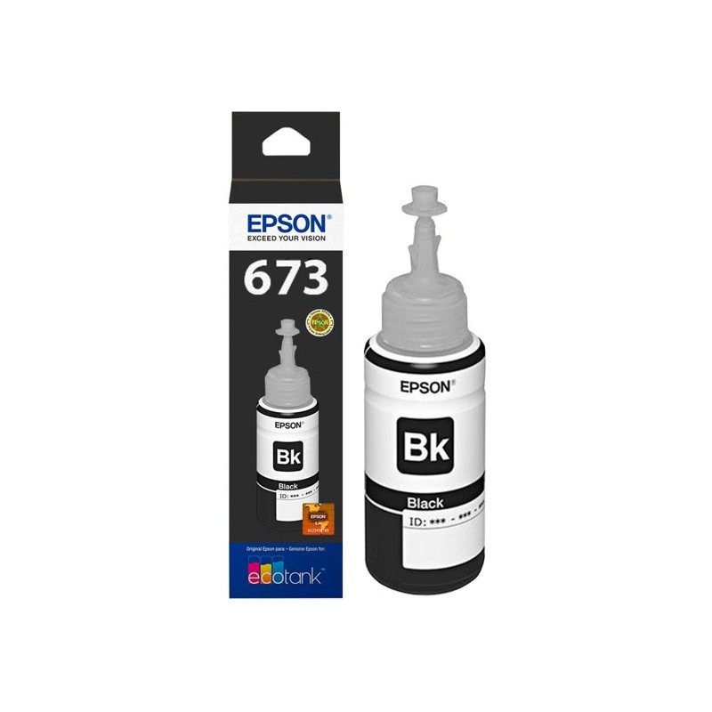 Botella De Tinta Epson 673 Negro T673120 70ml L800 L805