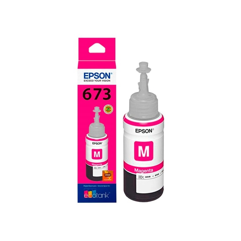 Botella De Tinta Epson 673 Magenta T673320 70ml L800 L805