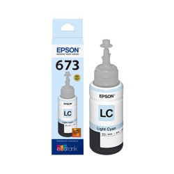 Botella De Tinta Epson 673 Cyan Light T673520 70ml L800 L805