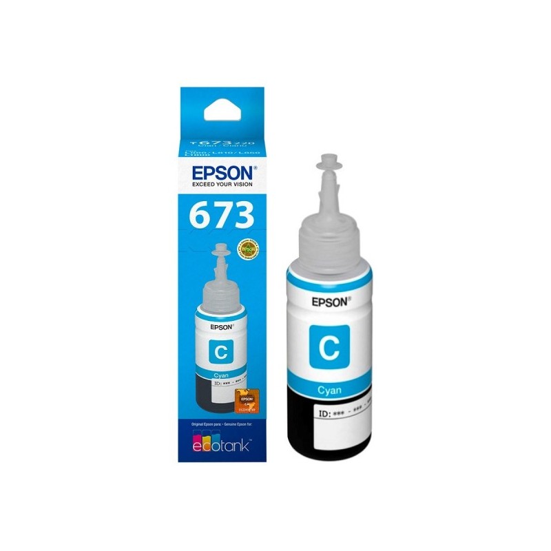 Botella De Tinta Epson 673 Cyan T673220 70ml L800 L805