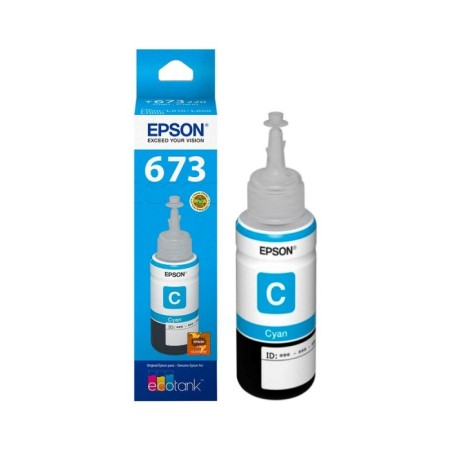 Botella De Tinta Epson 673 Cyan T673220 70ml L800 L805