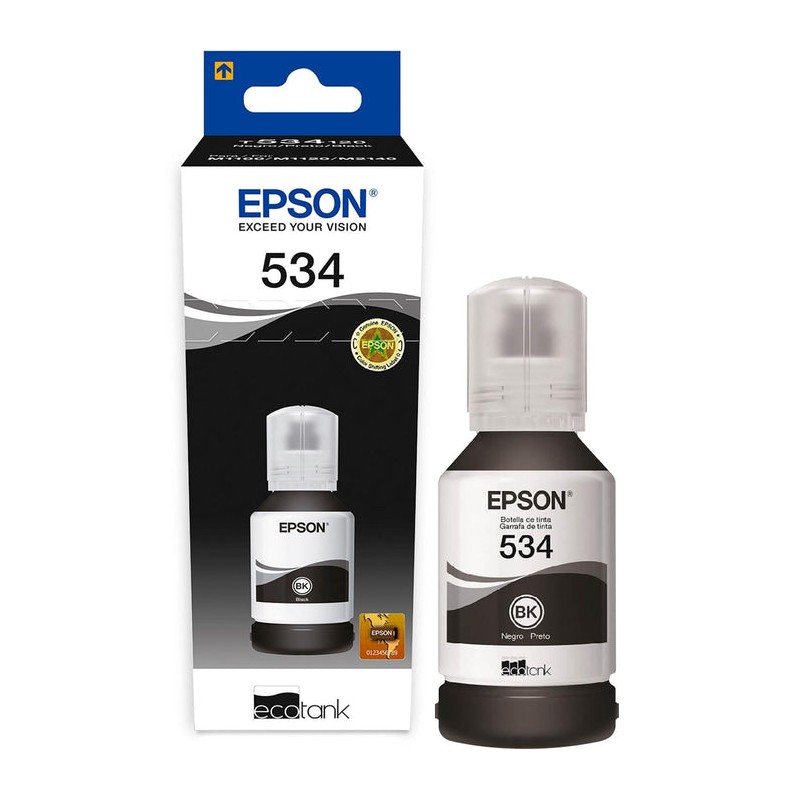 Botella De Tinta Epson 534 120ml Negra M1120 M2170 M3170
