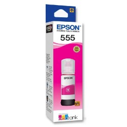 Botella De Tinta Epson 555 Magenta 70ml 6.200 Paginas L8180 T555320