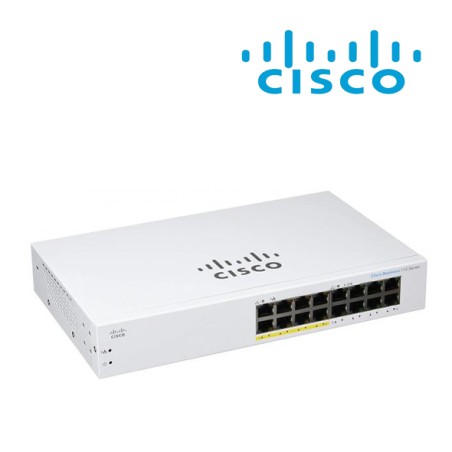 Switch Cisco 16 Puertos Gigabit CBS110 No Administrable