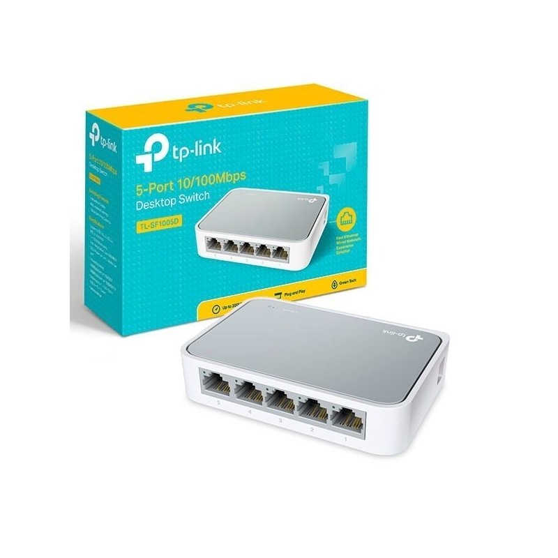 Switch 5 Puertos 10/100 Tp-Link RJ-45 TL-SF1005D