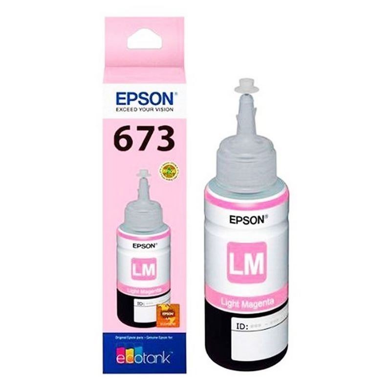 Botella De Tinta Epson 673 Light Magenta T673620 70ml L800 L805