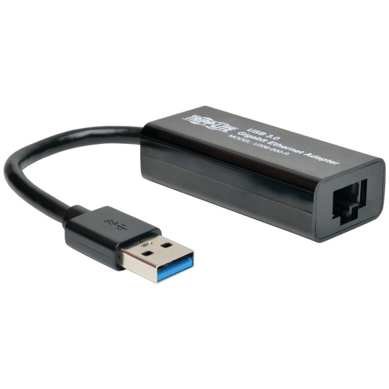 Adaptador De Red Tripp Lite NIC USB 3.0 a Gigabit Ethernet Negro