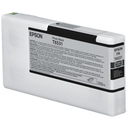 Cartucho De Tinta Epson T6531 Photo Black 200ml Stylus Pro 4900
