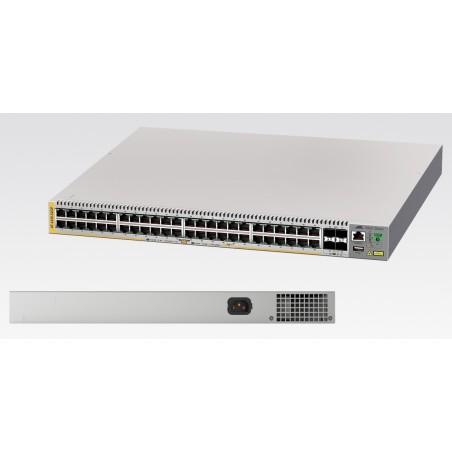 Switch Allied Telesis 48 Puertos Gigabit PoE 4SFP+ L3 Stackable Administrable