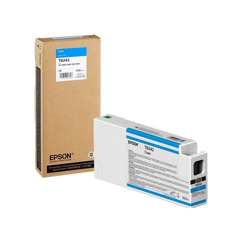 Cartucho De Tinta Epson T8242 Cyan 350ml P6000 P8000 P7000 P9000