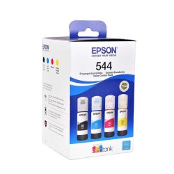Botella De Tinta Epson 544 Negro Cyan Magenta Yellow T544520-4P L3110 L3150