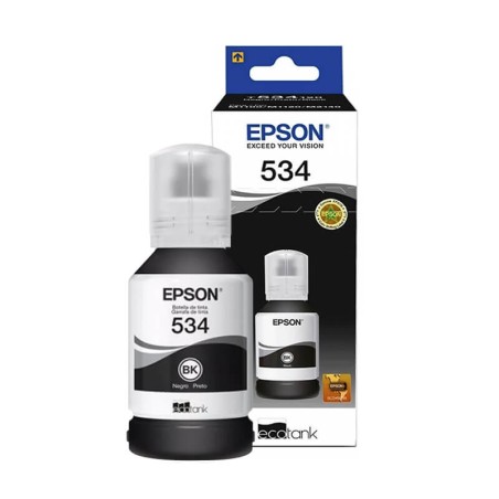 Botella De Tinta Epson 534 Negra T534120 M1120 M2170 M3170