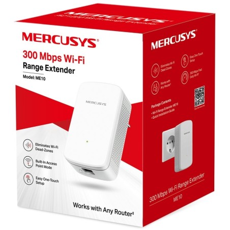 Extensor De Alcance Tp-Link Mercusys ME10 WiFi 300 Mbps