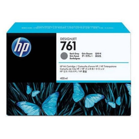 Cartucho De Tinta HP CM996A Dark Gray Gris Oscuro 761 400ml Designjet T7100 T7200