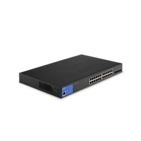 Switch Linksys 24 Puertos Gigabit PoE 4SFP Administrable LGS328MPC