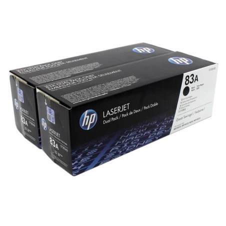 Toner HP 83A Negro CF283AD Pack x 2 Laserjet M127 M225