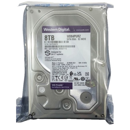 Disco Duro 8TB Western Digital Purple 7200rpm 3.5" Sata 6Gbs
