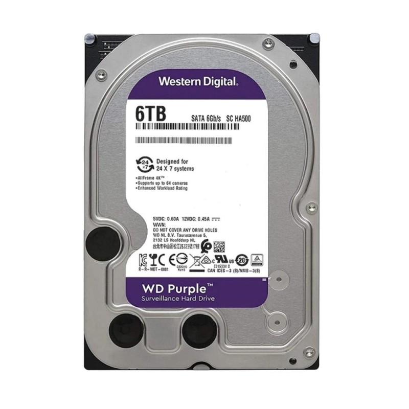 Disco Duro 6TB Western Digital Purple 5640rpm 3.5" Sata 6Gbs