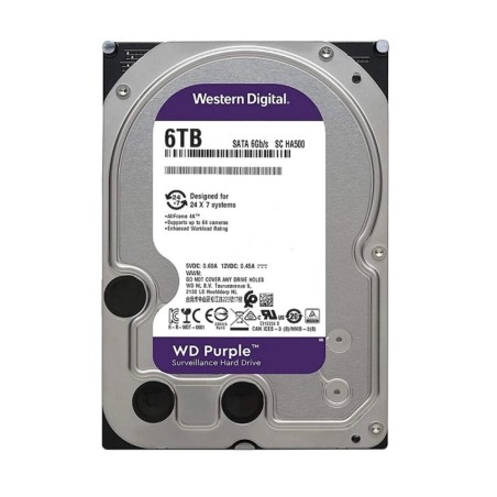 Disco Duro 6TB Western Digital Purple 5640rpm 3.5" Sata 6Gbs