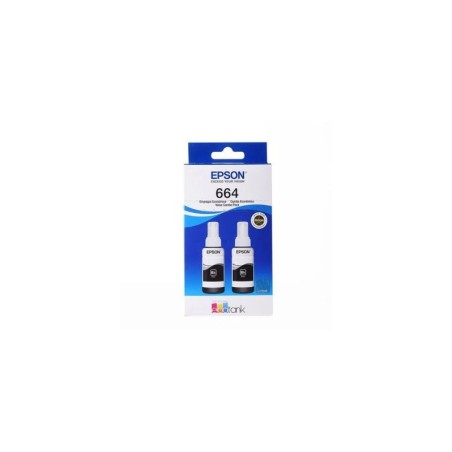 Kit 2 Botellas Tinta Epson 664 Negras L200 L210 L350 L555