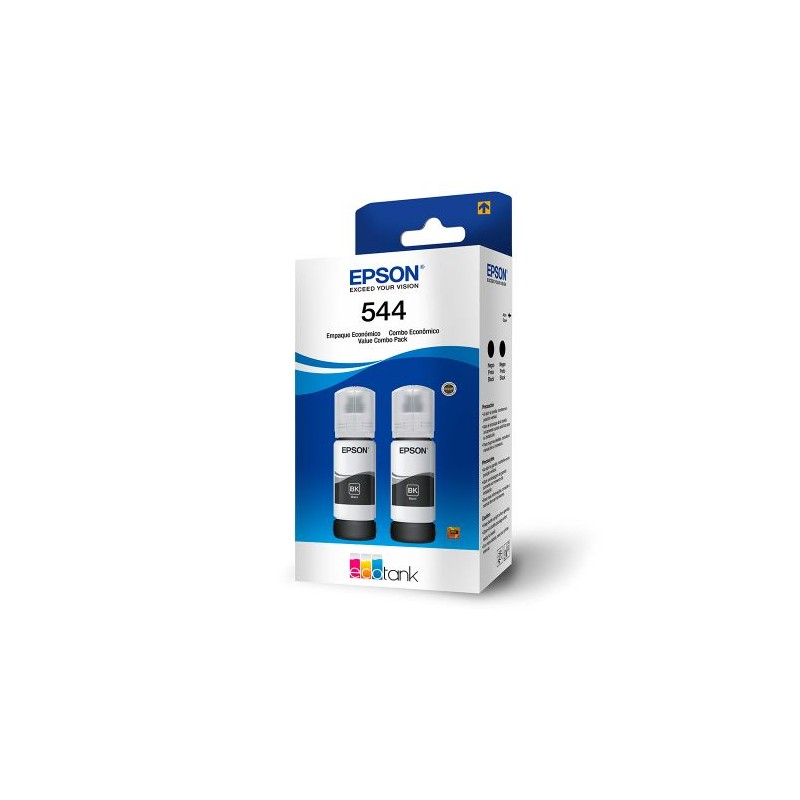 Kit 2 Botellas Tinta Epson 544 Negras L3110. L3150
