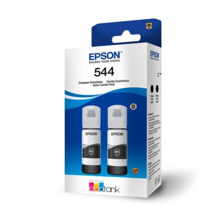 Kit 2 Botellas Tinta Epson 544 Negras L3110. L3150