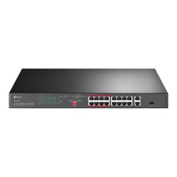 Switch Tp-Link TL-SL1218P 16 Puertos PoE+ 10/100 + 2 Puertos Gigabit Rack