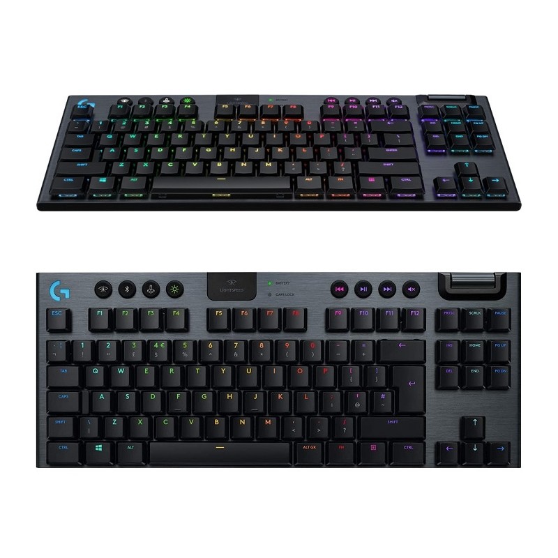 Teclado Logitech G915 TKL Gaming Inalambrico RGB Lightspeed Negro