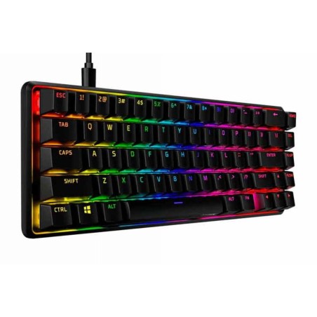 Teclado HyperX Alloy Origins 65 Gamer HX Aqua Ingles USB