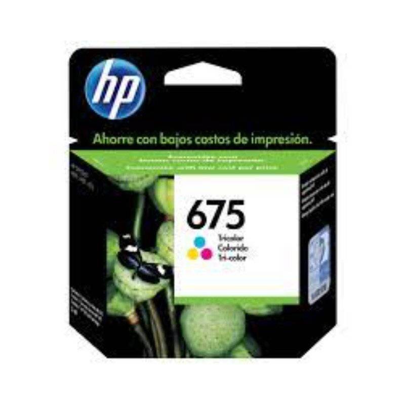 Cartucho De Tinta HP 675 Tricolor CN691AL 250 Paginas OfficeJet 4000 4400 4575