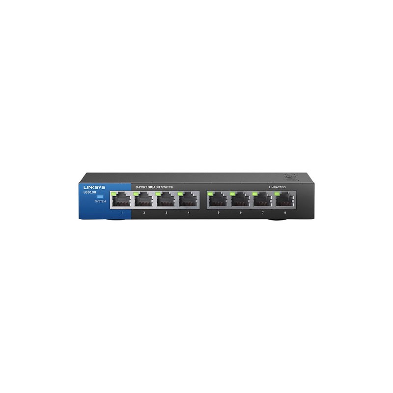 Switch Linksys LGS108 8 Puertos Gigabit Caja Metalica