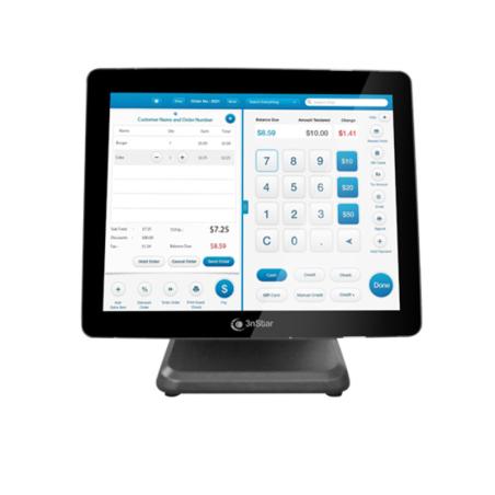 All In One 3nStar POS Celeron J1900 4GB 120GB SSD 15" Tactil W10 PTE0105W-4-120W10-P