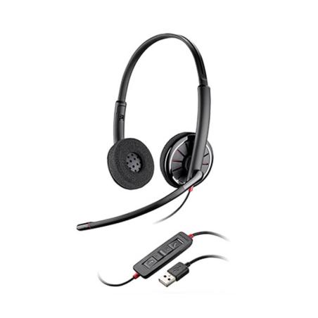 Diadema Poly C320 Duo Biaural Blackwire USB Con Microfono