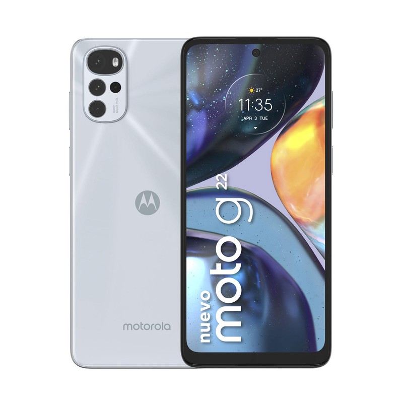 Celular Smartphone Motorola Moto G22 6.53" Blanco 4GB 128GB