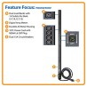 PDU Tripp Lite PDUMV30HV Monofasico 30A 5.8Kw 30 Tomas Con Medidor Digital  Vertical 208v 240v