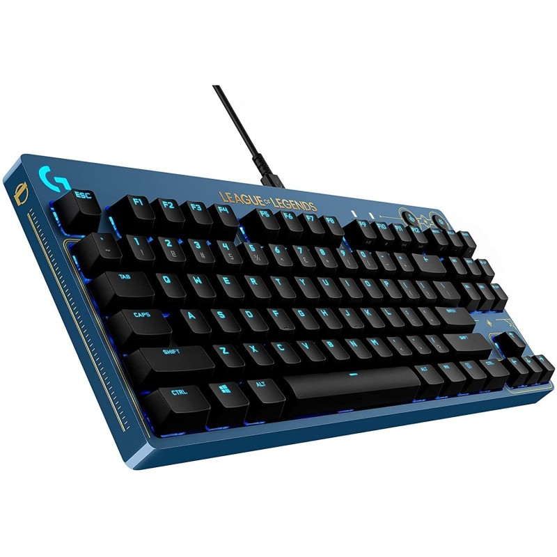 Teclado Logitech Gamer Pro Dewey Tactile LOL League Of Legends