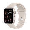 Apple Watch SE GPS 40mm Caja Aluminio Plata Correa Deportiva Blanca Estrella