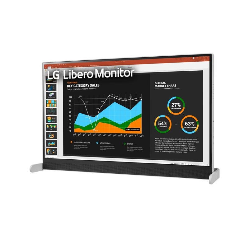 Monitor LG 27" Pulgadas Libero Webcam QHD Full HD HDMI USB-C