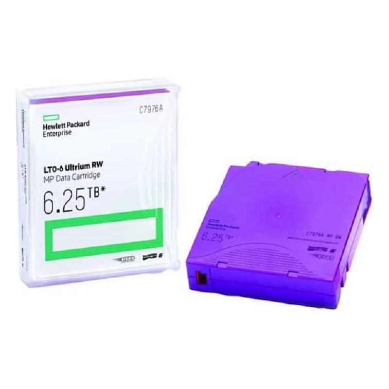 Cinta de Datos HPE LTO-6 Ultrium 6.25TB MP RW Data Tape