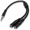 Cable Divisor StarTech Slim Stereo Y Cable 3.5 to 2x 3.5mm