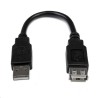 Adaptador StarTech 6in USB 2.0 Ext Adapter Cable A to A M/F