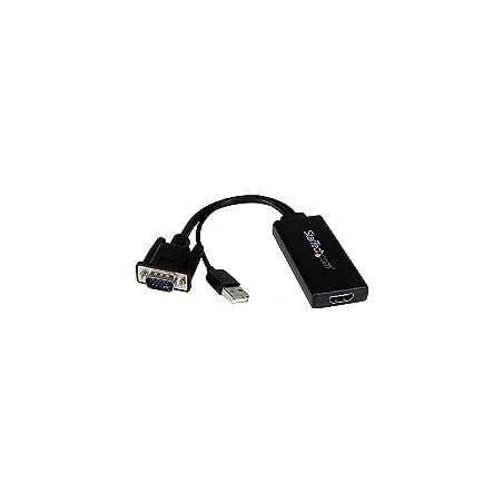 Adaptador StarTech VGA to HDMI Adapter with USB Audio Power