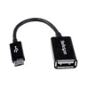 Cable StarTech  12cm Micro USB a USB A Hembra OTG