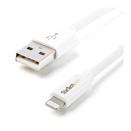 Cable StarTech 2m White 8-pin Lightning to USB Cable