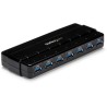Adaptador StarTech 7 Port SuperSpeed USB 3.0 Hub w/ Adapter